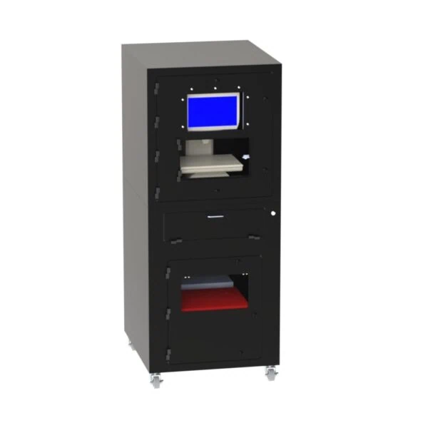 IM-8000 Mobile Workstation for Light Oil Environments with Laser Printer Compartment - Image 2