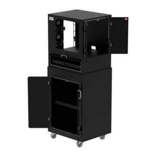 Environmental Mobile Workstation Enclosure - DFP320MKS - Up to 19"