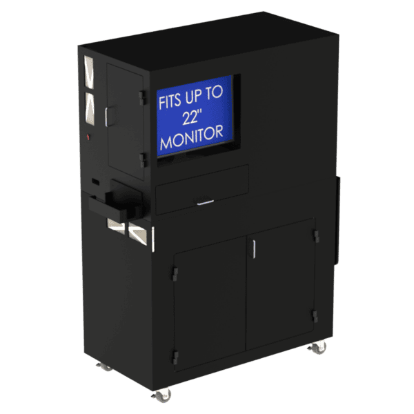 Computer and Laser Printer Workstation Enclosure - DFP320MKS-W-LSR - Image 6