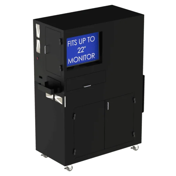 Computer and Laser Printer Workstation Enclosure - DFP320MKS-W-LSR - Image 6