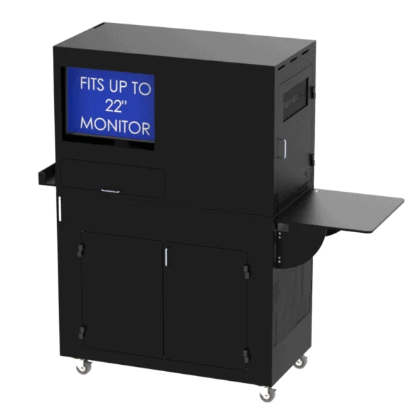 Computer and Laser Printer Workstation Enclosure - DFP320MKS-W-LSR - Image 5