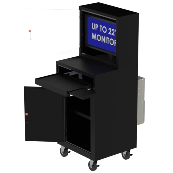 Mobile Air Conditioned Computer Workstation Enclosure - DFP350F-PF - Image 2