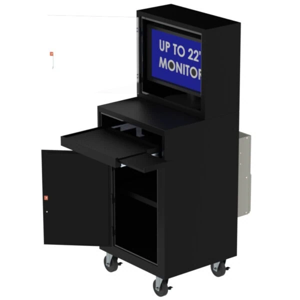 Mobile Air Conditioned Computer Workstation Enclosure - DFP350F-PF - Image 2