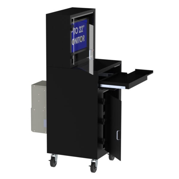 Mobile Air Conditioned Computer Workstation Enclosure - DFP350F-PF - Image 5