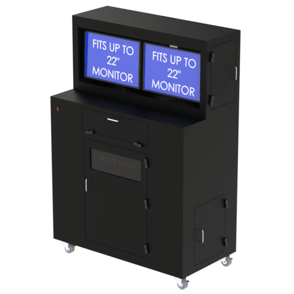 Dual-Monitor Dust-Free Workstation Enclosure - Image 3