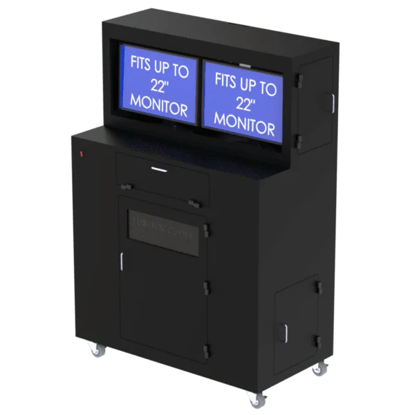 Dual-Monitor Dust-Free Workstation Enclosure - Image 3