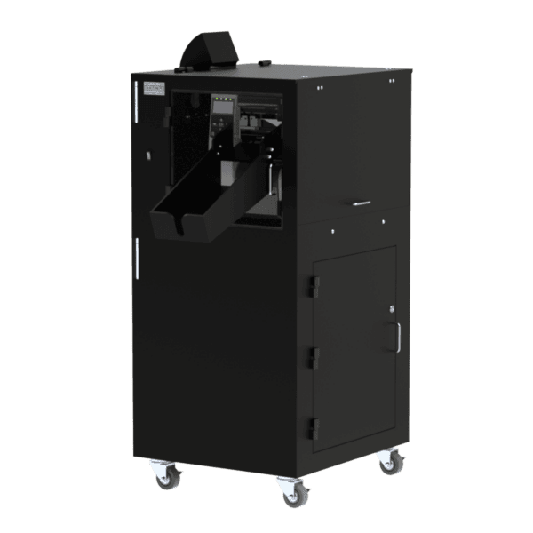 Barcode Label Printer Enclosure with External Label Catch - Image 2