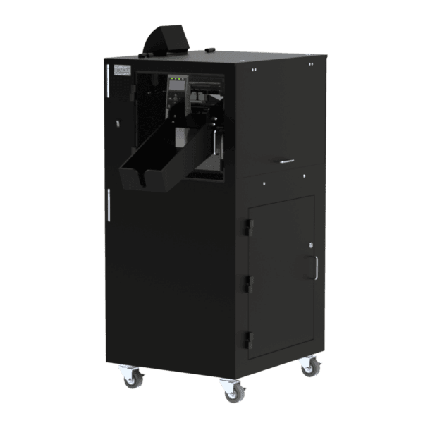 Barcode Label Printer Enclosure with External Label Catch - Image 2