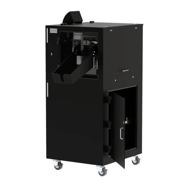 Barcode Label Printer Enclosure with External Label Catch - Image 3