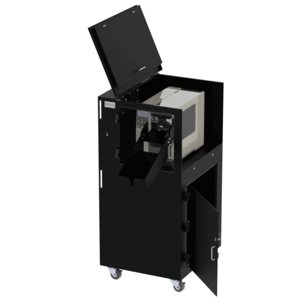 Barcode Label Printer Enclosure with External Label Catch - Image 4