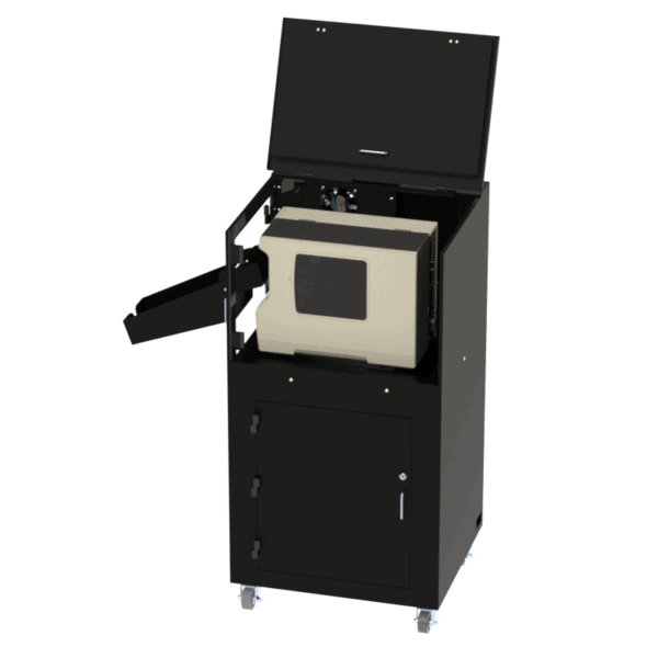 Barcode Label Printer Enclosure with External Label Catch - Image 5