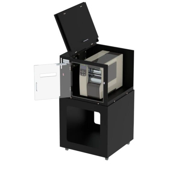 Barcode Printer Enclosure Stand with Front to Rear Passthrough - Image 6