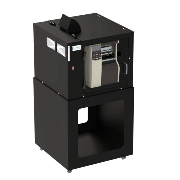 Barcode Printer Enclosure Stand with Front to Rear Passthrough - Image 5