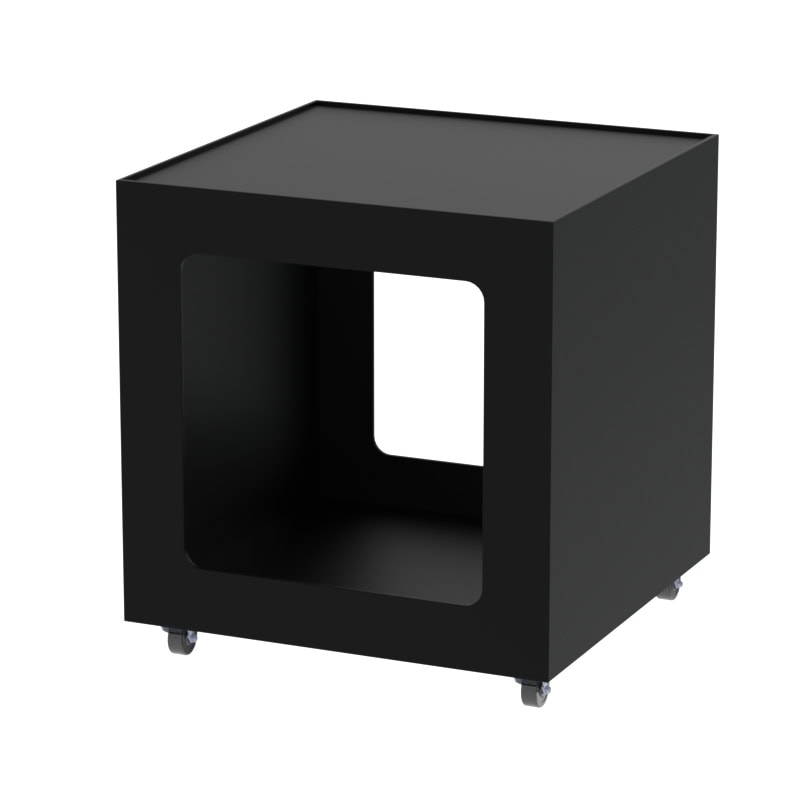 Stand for Laser Printer Enclosure with Front to Rear Passthrough