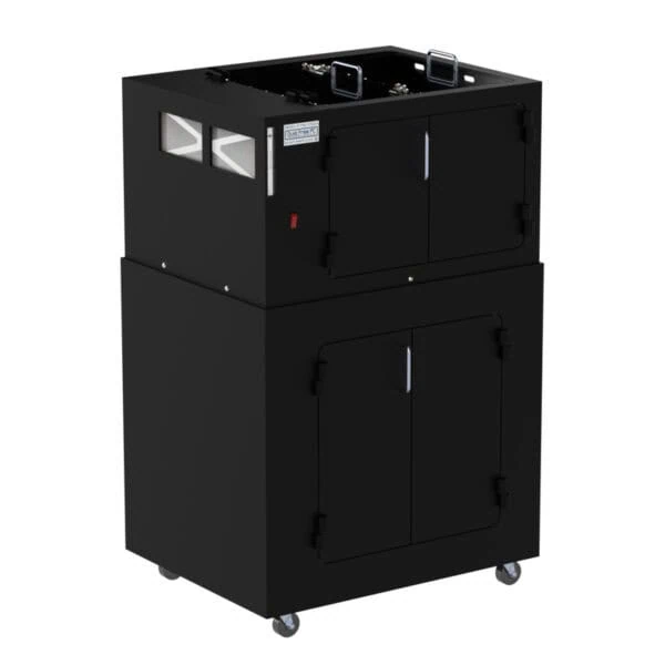 Printer Enclosure Stand with Storage Compartment DFP400P-ZSA - Image 3