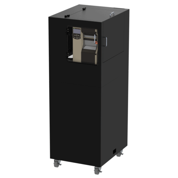Mobile Workstation for Laser Jet and Barcode Printer, 22 Inch Monitor and Keyboard - Image 7