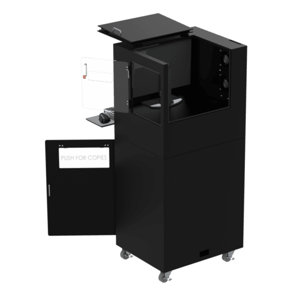 Mobile Workstation for Laser Jet and Barcode Printer, 22 Inch Monitor and Keyboard - Image 2