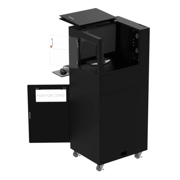 Mobile Workstation for Laser Jet and Barcode Printer, 22 Inch Monitor and Keyboard - Image 2