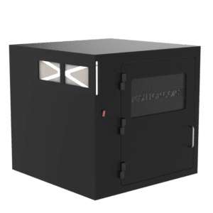 Printer Enclosure with Push for Copies Easy Paper Retrieval Door