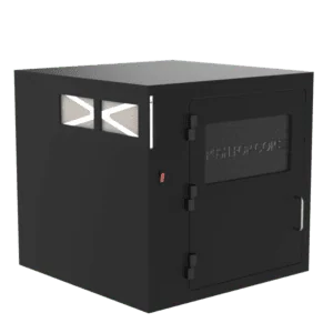Printer Enclosure with Push for Copies Easy Paper Retrieval Door