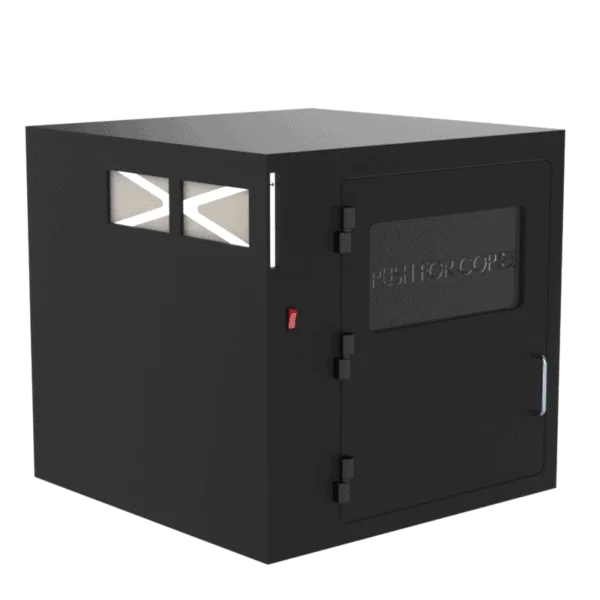 Printer Enclosure with Push for Copies Easy Paper Retrieval Door