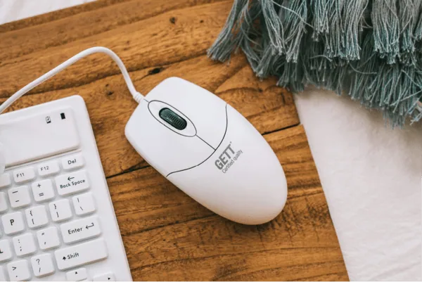 CleanTypeB. Waterproof Wheel Scroll Optical Plastic Mouse - Image 2