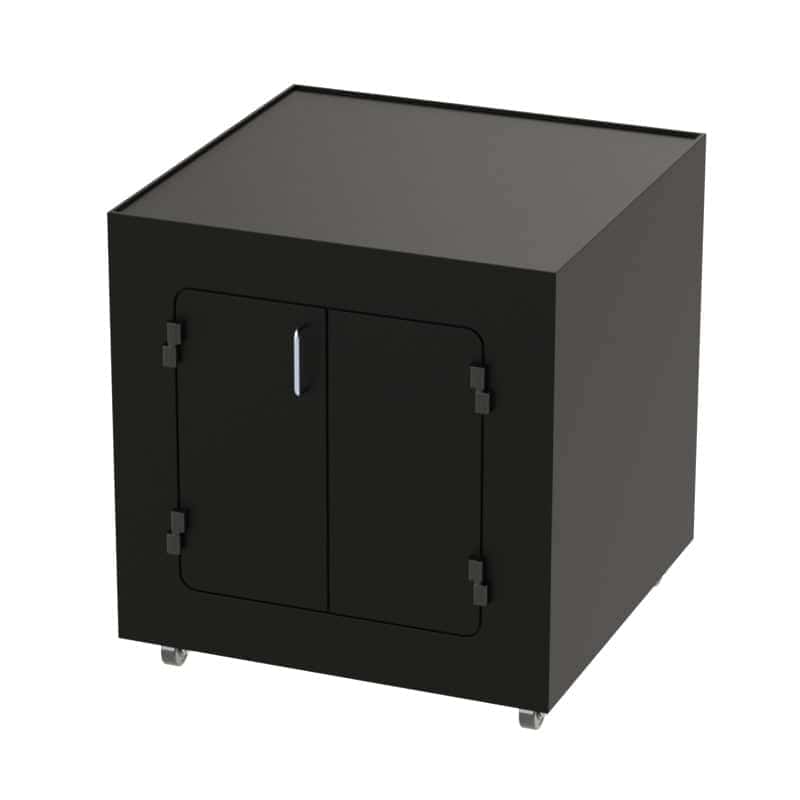 バンバラヤー（キャビネット） DFP400P-ZSA Mobile Stand for Printer Enclosures with Storage Area