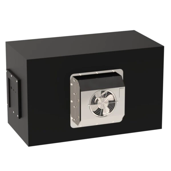 washdown-rated ABS enclosure with an integrated air-to-air heat exchanger