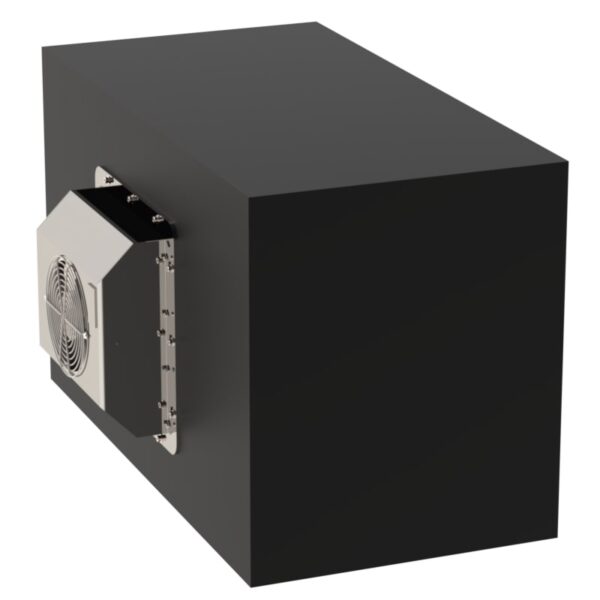 Industrial Washdown Enclosure for Laser Head with Integrated Air-to-Air Heat Exchanger