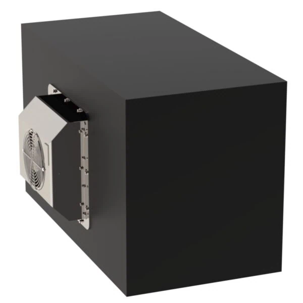 Industrial Washdown Enclosure for Laser Head with Integrated Air-to-Air Heat Exchanger