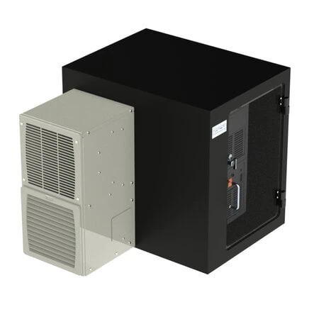 The summer months continue to bring record temperatures to many areas of the country that may have been ill-prepared to deal with a sudden onslaught of heat and humidity. At Dust Free PC, we take great pride in being able to quickly deliver cooling solutions for the most sophisticated equipment needs. Anytime the ambient temperature is not adequate to cool work spaces, air conditioned computer enclosures are a smart answer to protect sensitive electronic equipment like servers, barcode printers, and Keyence instruments. That’s why our sealed AC enclosures are designed to both prevent the ingress of damaging contaminants as well as effectively manage temperature and without sacrifice to critical floor space. Even in tight work areas, Dust Free PC’s self-contained cabinetry makes it easy to protect sensitive components from a variety of environmental hazards including extreme temperatures. For those with more specific needs, our sealed enclosures can be uniquely manufactured to meet the most stringent requirements. Moreover, our design team is experienced at addressing issues in advance that could cost your company money due to equipment downtime. Whether you need smart access to equipment that requires routine maintenance or built-in spaces for cabling and power, our enclosures will also provide optimal security. Let us modify your NEMA 4, NEMA 12 or NEMA 4X enclosures for full temperature control with side-to-side or up-and-down airflow. Ready to Install AC Enclosures & Air Conditioners* It's never a prudent decision to take risks when equipment failure could lead to lost productivity. That’s why we provide commercial grade air conditioning solutions for critical equipment that can be threatened by dangerous over-heating from environmental extremes. In addition, our enclosure air conditioners arrive ready to install in your office, equipment room, data center, or industrial environment. You will never need to worry about keeping circulating air within the cabinet enclosure clean, dry, or cool. If you are retrofitting existing equipment enclosures, we offer an extensive selection of air to air heat exchangers with a variety of cooling capacities and mounting configurations. *NOTE: Dust Free PC can drop ship air conditioners directly to customers who choose to install air-to-air heat exchangers to their existing equipment enclosures themselves. Call 904-739-7201 for details. Based on the details for your specific installation, our air conditioners can be installed on the side or in the back of the cabinet as a free standing unit. Custom cabinets are configured to match your deployment and electrical requirements with the correct AC cooling capacity to meet your specific needs. Our NEMA-rated air conditioned enclosures are designed to fully protect workstation computers, blade servers, routers, barcode printers, and other critical workplace equipment. Moreover, all of our air conditioned computer enclosures are built from the highest industrial grade materials to provide excellent environmental protection for years of continuous operation. Dust Free PC Enclosures Are Built Industrial Tough Generally speaking, computers and other electronic equipment cannot survive on their own when exposed to extremely hot or cold processing spaces. If the ambient air is not enough to keep your equipment from melting down or freezing up in a busy work area, Dust Free PC heat-controlled or air conditioned computer enclosures are manufactured from the toughest materials to deliver the exact level of protection your equipment requires. For most industrial, business, and consumer applications, there are distinct advantages of machining products from ABS thermoplastics as compared to using metal alloys. In addition, our climate controlled enclosures feature industry-specific air conditioners, heaters, thermostats, and custom filters to protect against hazardous contaminants to keep equipment safe in any environment. Expensive computer equipment, thermal printers, LCD monitors and host of workplace peripherals can overheat inside of a sealed enclosure causing sensitive electronics to cease working or to dramatically slow down. Whether you need an air conditioned barcode printer enclosure, air conditioned server enclosure, air conditioned computer workstation enclosure, tabletop air conditioned enclosure or air conditioned NEMA rated enclosure, our dust-free cabinets are made in America and available in NEMA type 12, 4 and 4X and ratings of 1000 BTU/H or 2000 BTU/H. Each unit is equipped to deliver the temperature control needed to keep sensitive equipment at the optimum operating temperature with the right air conditioning for hot environments as well as the supplemental heating to prevent condensation in colder work conditions. Air Conditioning to Cool Your Investment